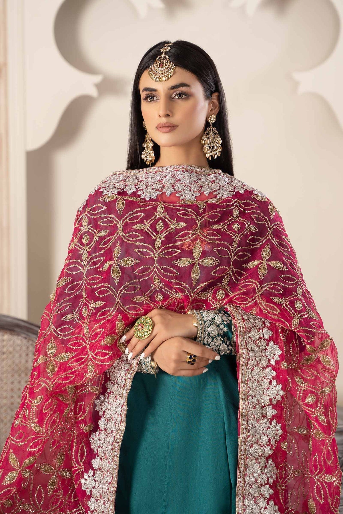 Maria B | Formal Wears | Suit Green SF-W23-62 - House Of Hania