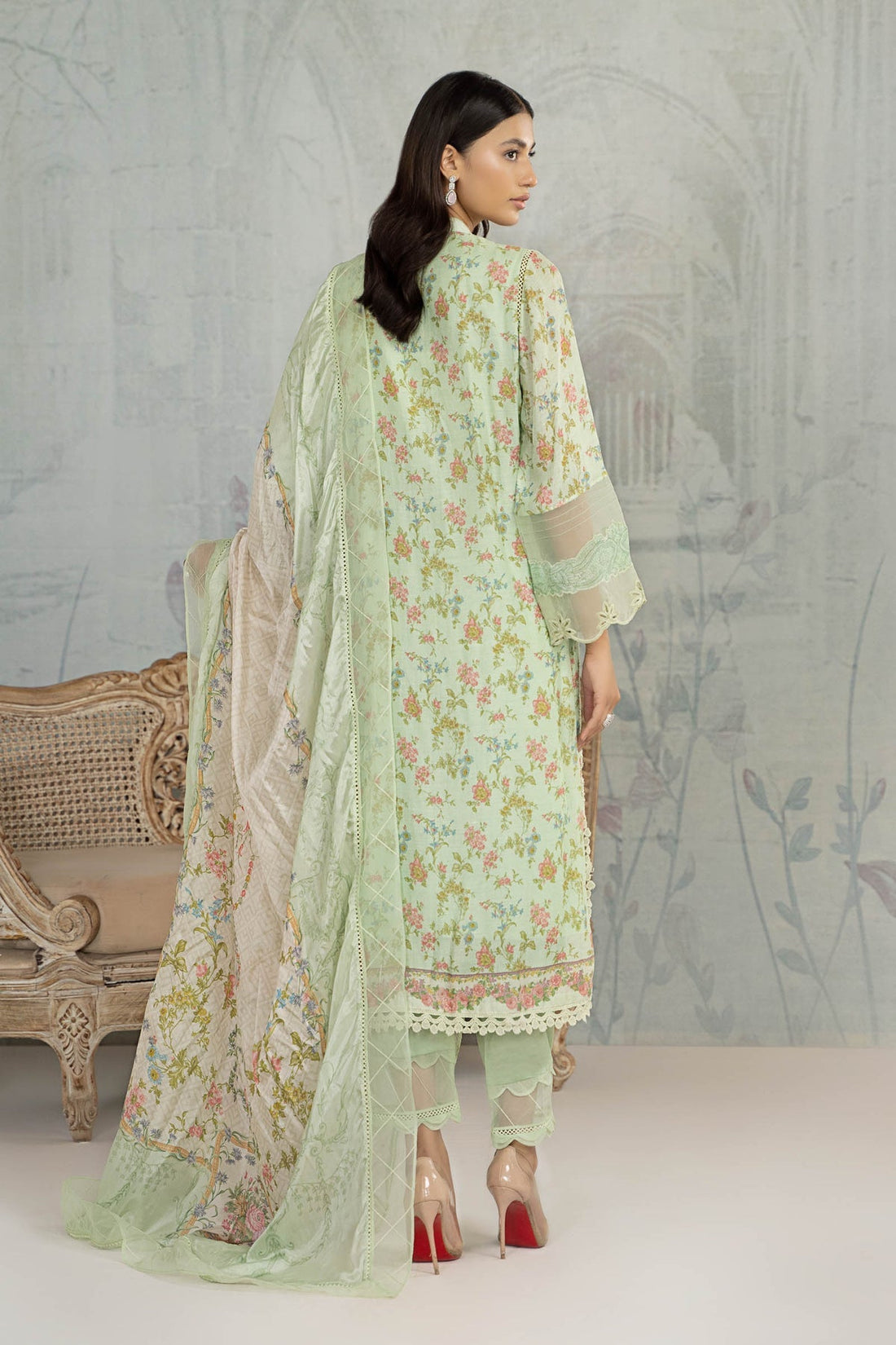 Maria B | Formal Wears | Suit Green SN-PF23-02 - House Of Hania