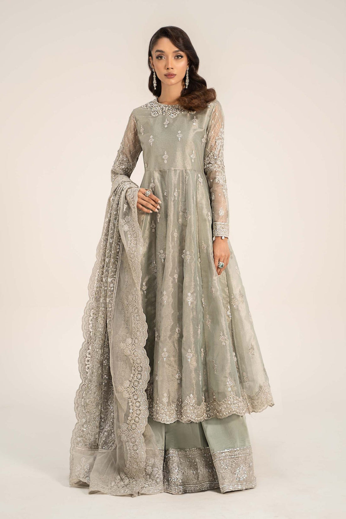 Maria B | Formal Wears | Tissue Suit | SF-W24-03 - House Of Hania