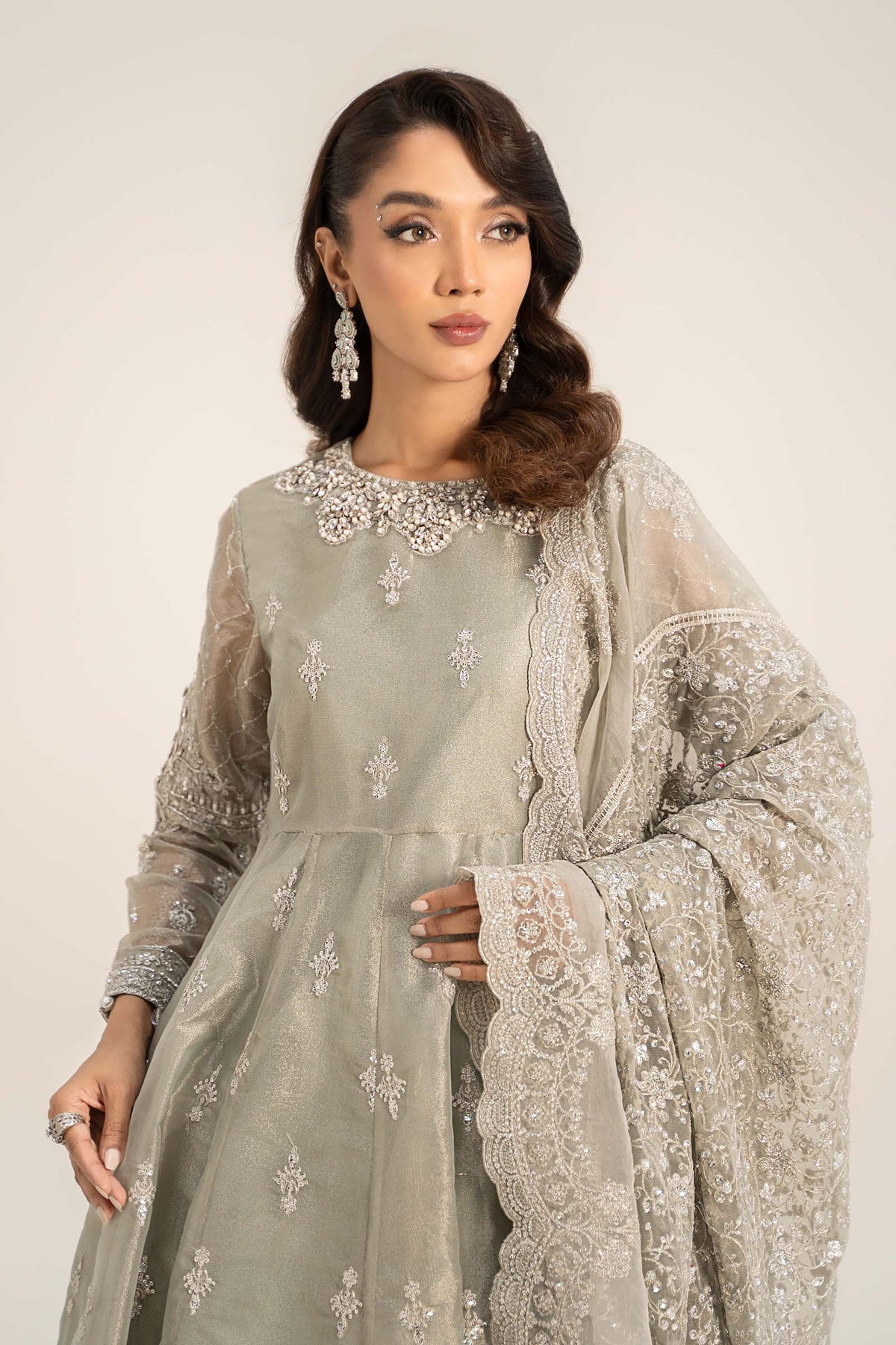 Maria B | Formal Wears | Tissue Suit | SF-W24-03 - House Of Hania