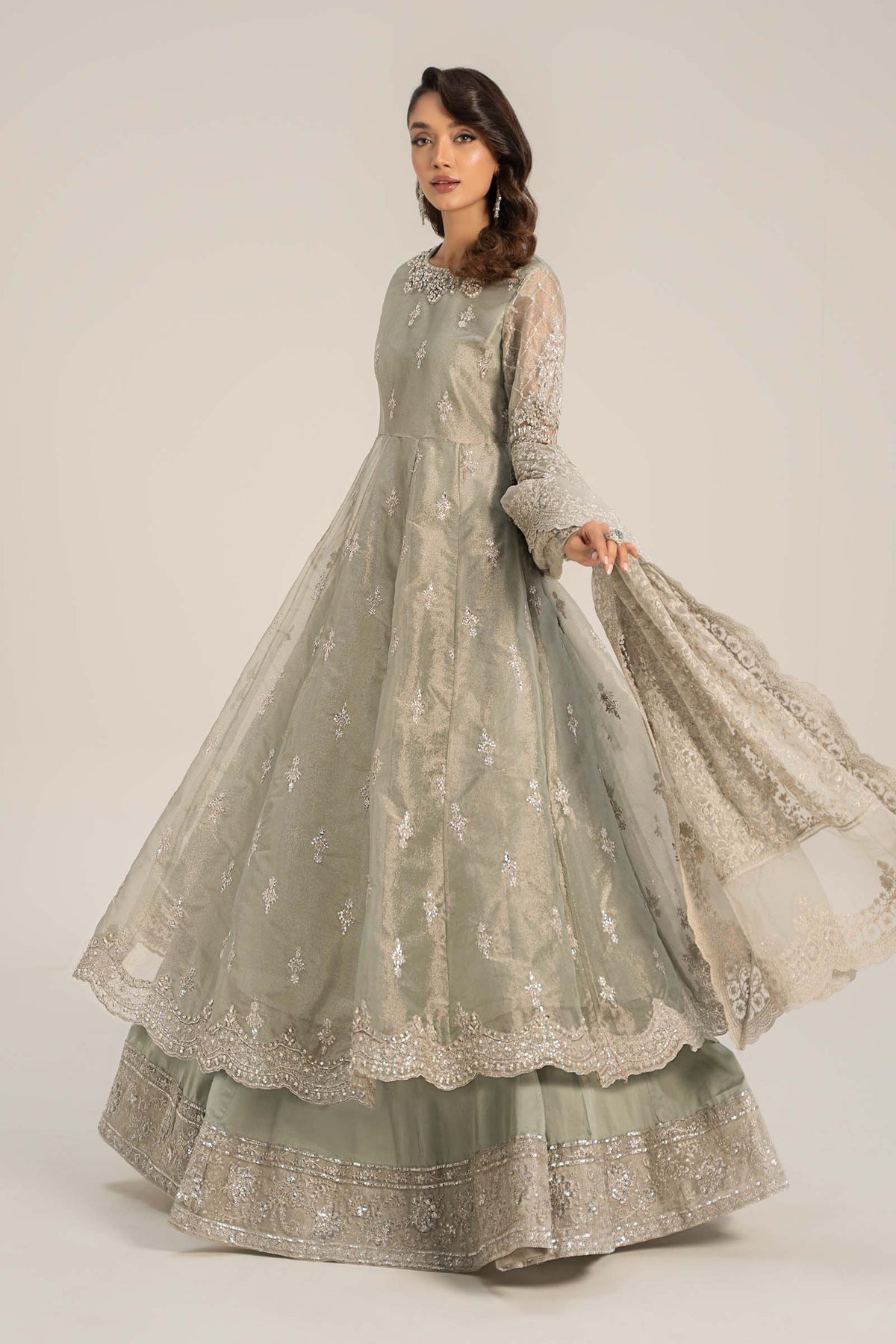 Maria B | Formal Wears | Tissue Suit | SF-W24-03 - House Of Hania