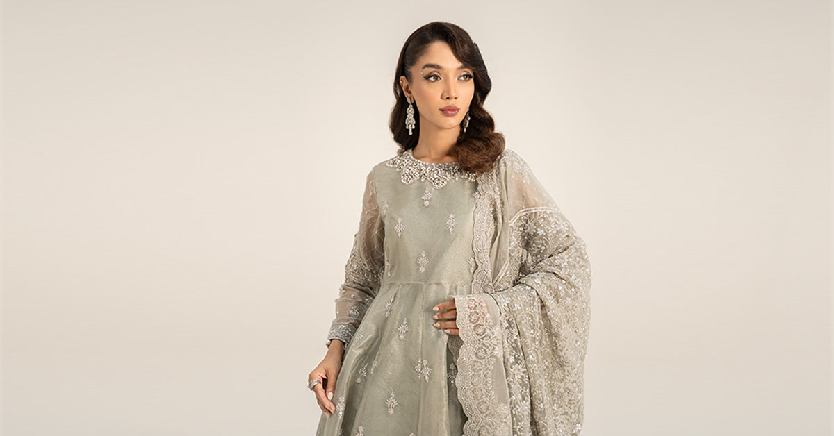 Maria B | Formal Wears | Tissue Suit | SF-W24-03 - House Of Hania