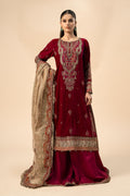 Maria B | Formal Wears | Velvet Suit | SF-W24-29 - House Of Hania
