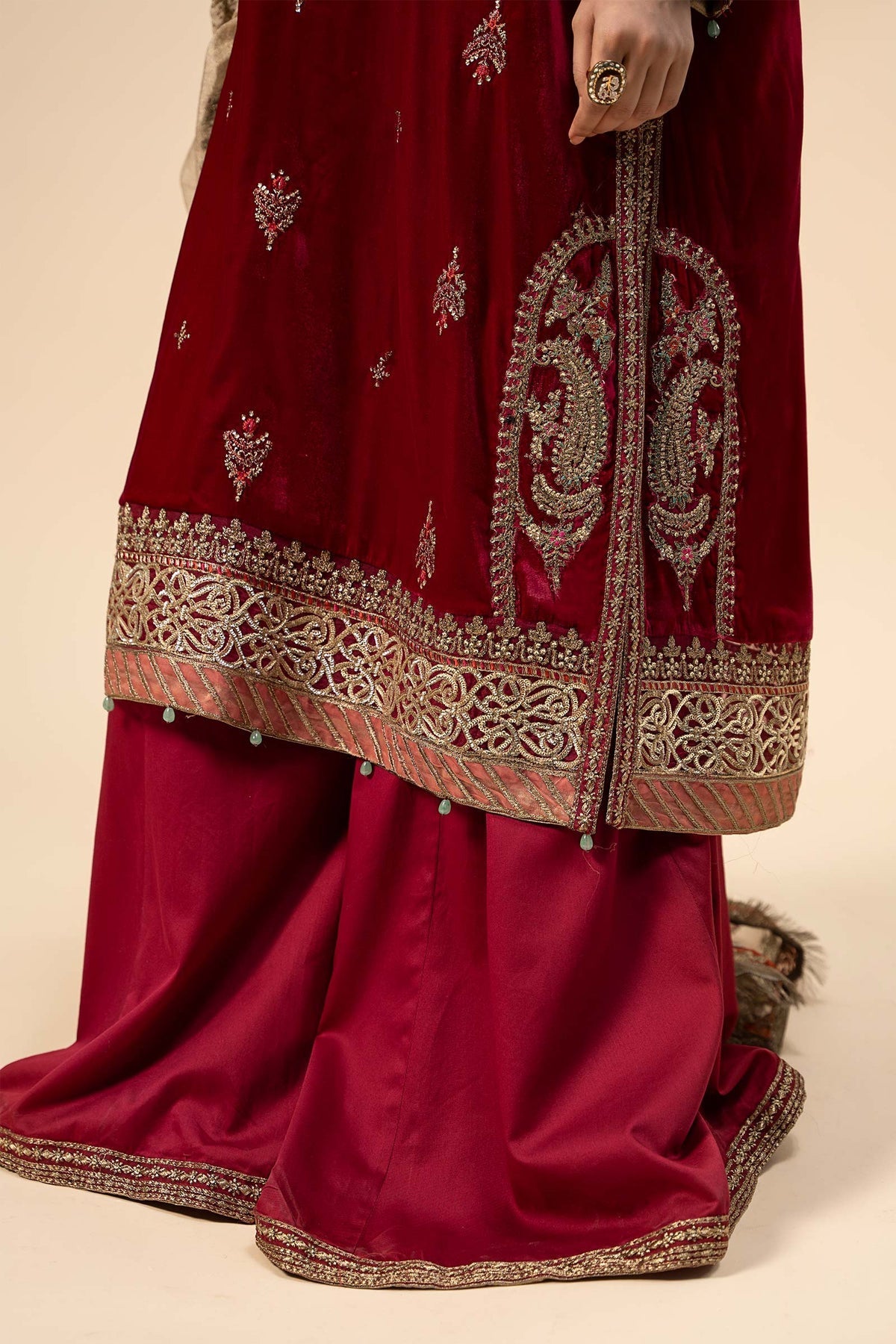 Maria B | Formal Wears | Velvet Suit | SF-W24-29 - House Of Hania