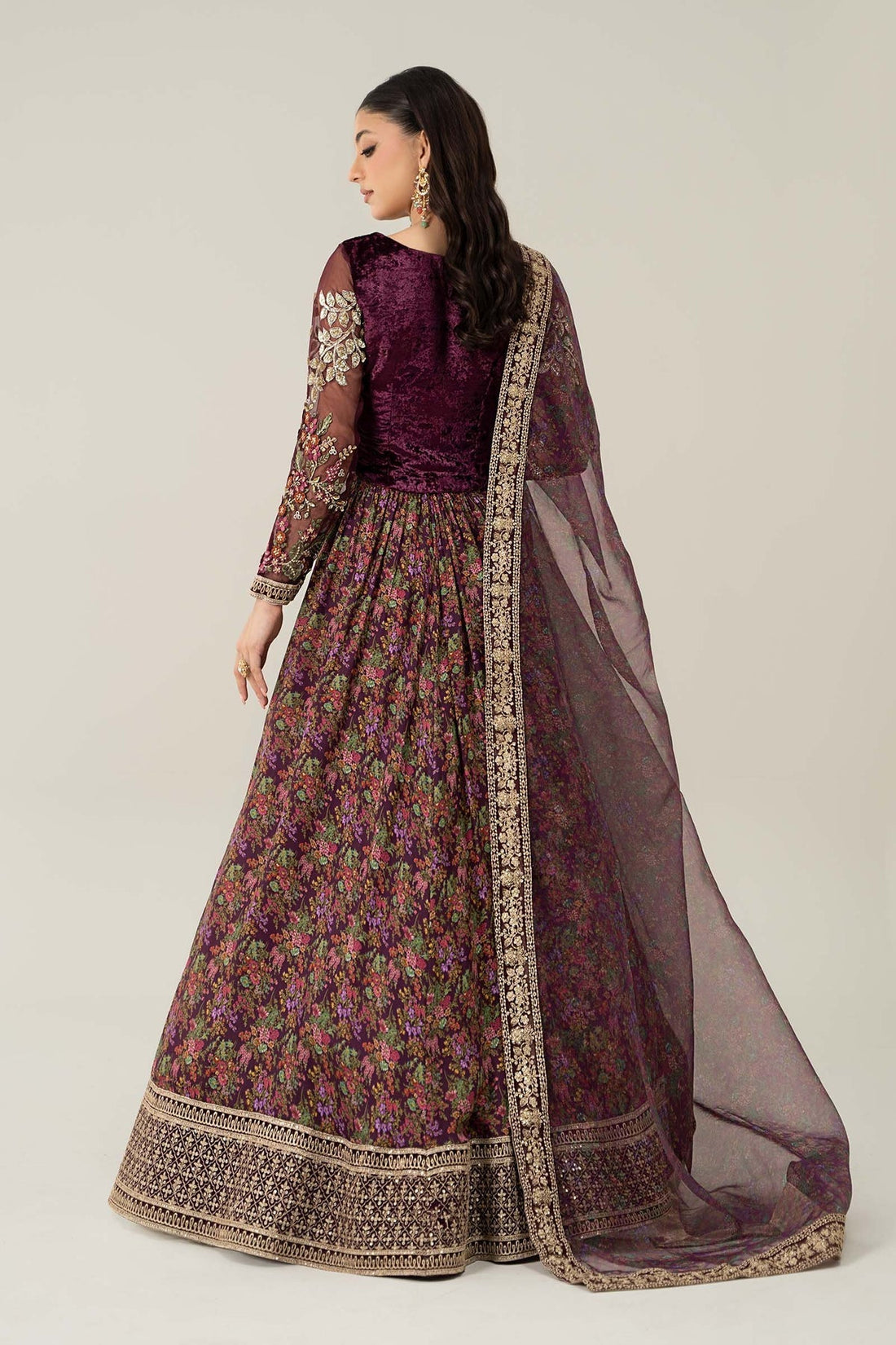 Maria B | Formal Wears | Velvet Suit | SF-W24-50 - House Of Hania