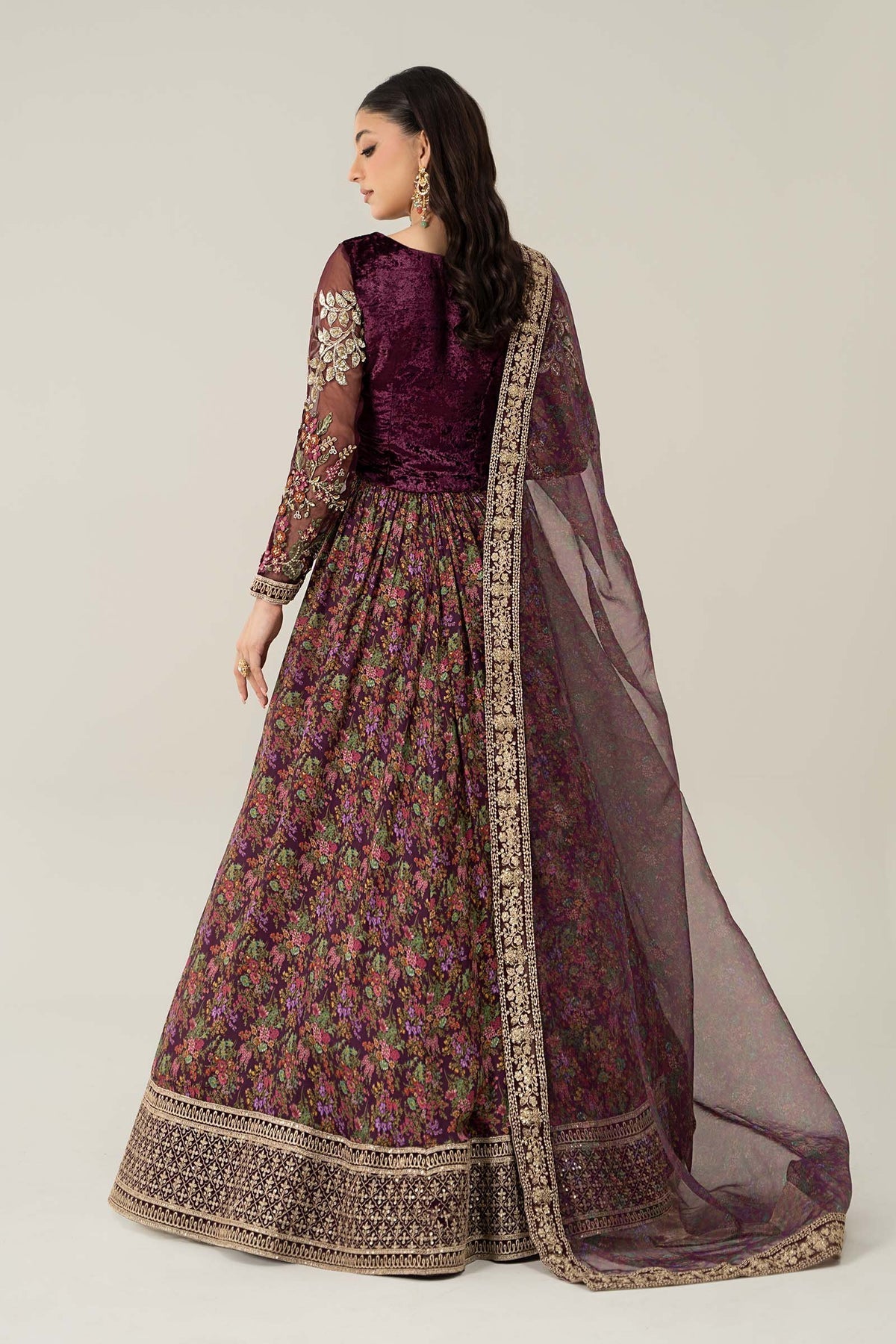 Maria B | Formal Wears | Velvet Suit | SF-W24-50 - House Of Hania