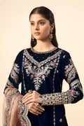 Maria B | Formal Wears | Velvet Suit | SF-W24-80 - House Of Hania