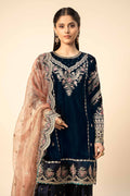 Maria B | Formal Wears | Velvet Suit | SF-W24-80 - House Of Hania
