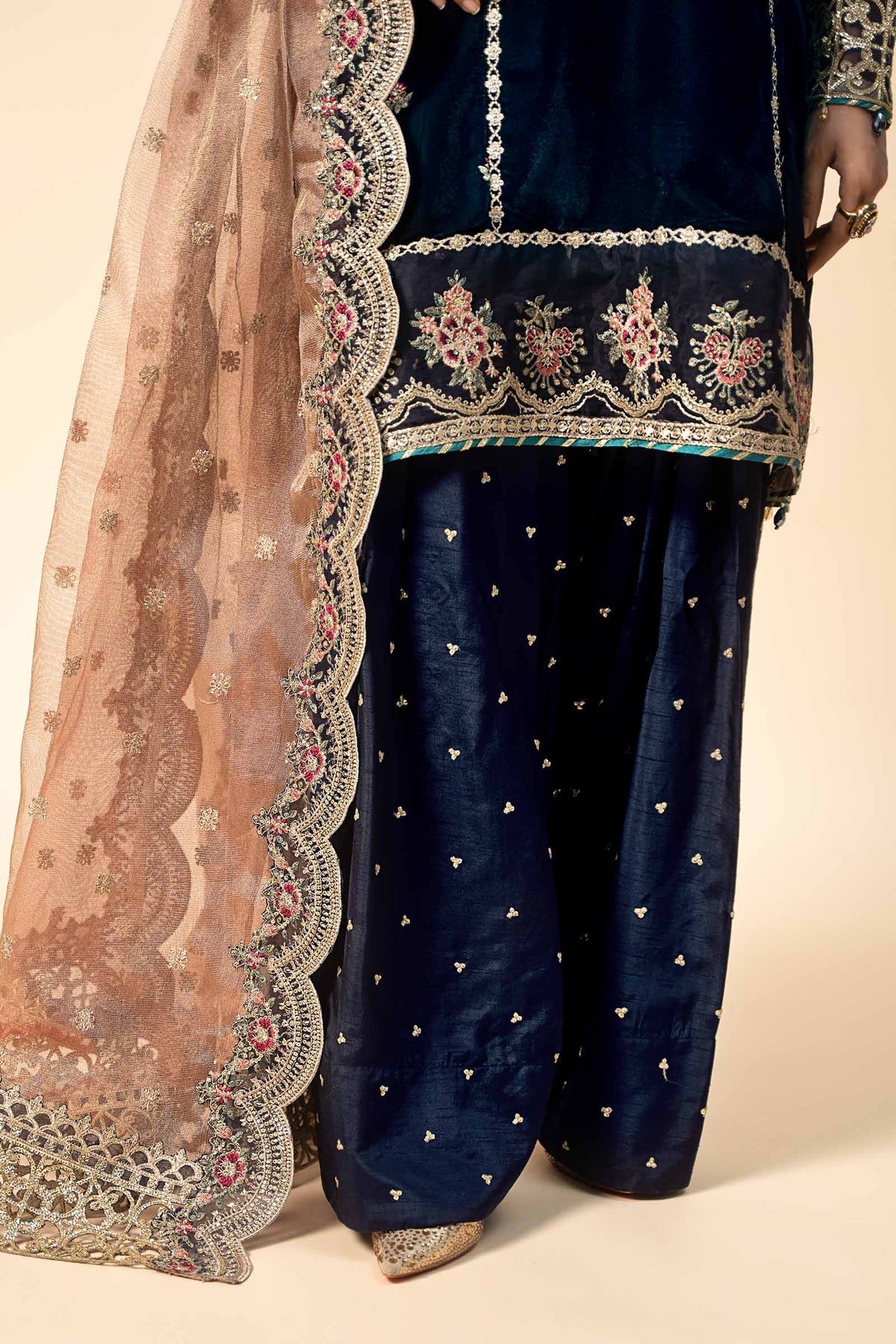 Maria B | Formal Wears | Velvet Suit | SF-W24-80 - House Of Hania