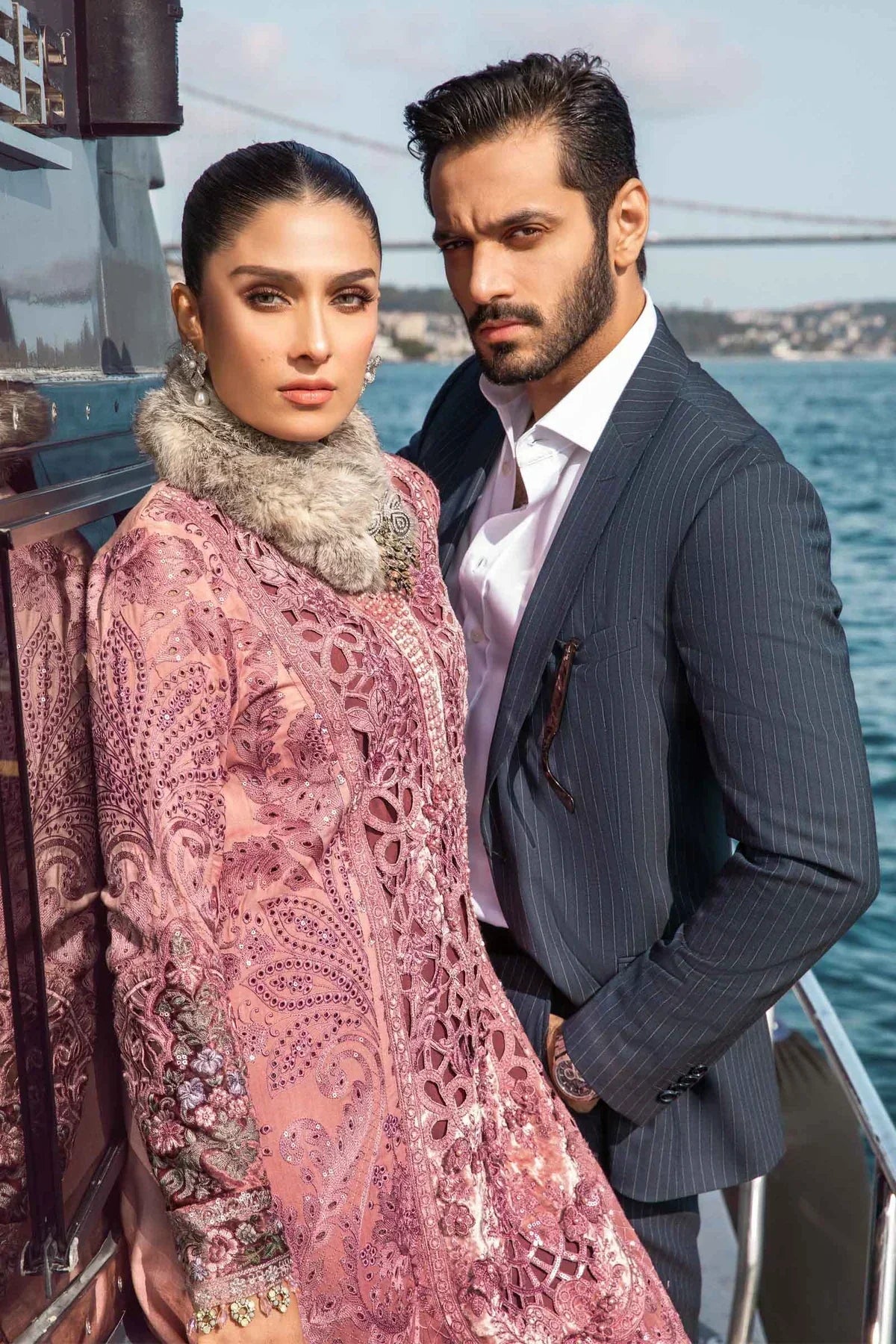 Maria B | Linen 23 | Ash Pink DL-1106 - House Of Hania