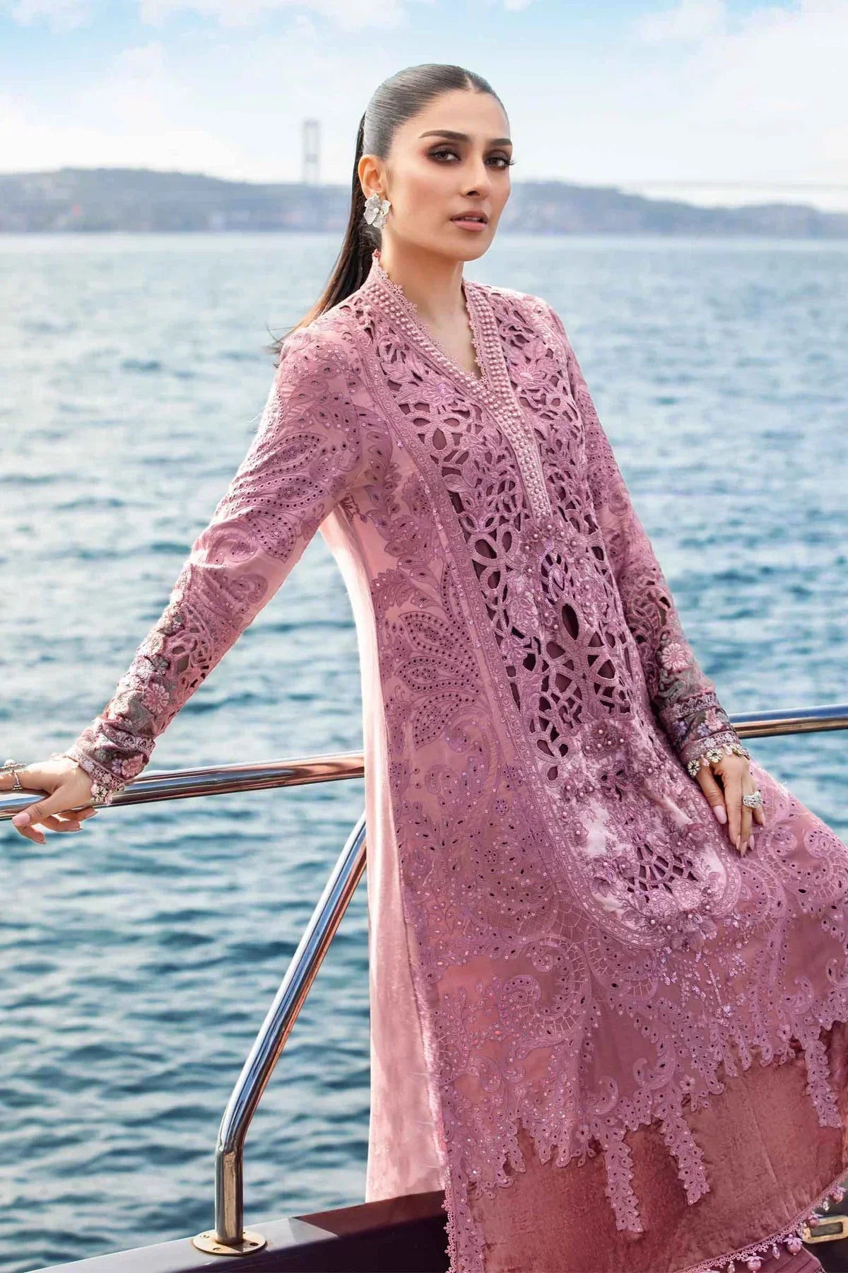 Maria B | Linen 23 | Ash Pink DL-1106 - House Of Hania