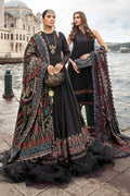 Maria B | Linen 23 | Black DL-1101 - House Of Hania