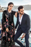 Maria B | Linen 23 | Black DL-1102 - House Of Hania
