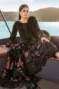 Maria B | Linen 23 | Black DL-1102 - House Of Hania