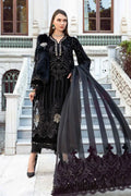 Maria B | Linen 23 | Black & Gold DL-1111 - House Of Hania
