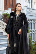 Maria B | Linen 23 | Black & Gold DL-1111 - House Of Hania