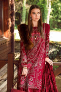 Maria B | Linen 23 | Deep Pink DL-1112 - House Of Hania