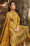 Maria B | Linen 23 | Mustard DL-1110 - House Of Hania