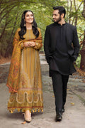Maria B | Linen 23 | Mustard DL-1110 - House Of Hania