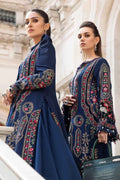 Maria B | Linen 23 | Navy Blue DL-1109 - House Of Hania