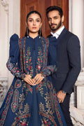 Maria B | Linen 23 | Navy Blue DL-1109 - House Of Hania