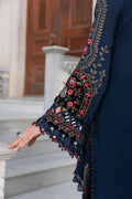 Maria B | Linen 23 | Navy Blue DL-1109 - House Of Hania