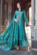 Maria B | Linen 23 | Teal DL-1105 - House Of Hania