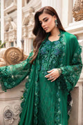 Maria B | Luxury Chiffon Collection | Emerald Green - House Of Hania