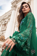 Maria B | Luxury Chiffon Collection | Emerald Green - House Of Hania