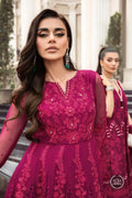 Maria B | Luxury Chiffon Collection | Magenta Pink - House Of Hania