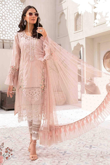 Maria.B. Luxury Eid Lawn'22-23 - Design # 6 - TC-70 - Pure Lawn - House Of Hania