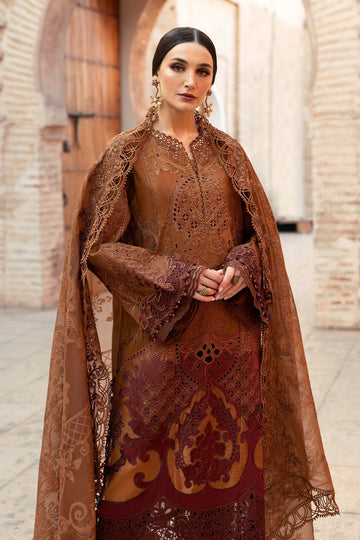 Maria B | Luxury Lawn 25 | D-2501-B - House Of Hania