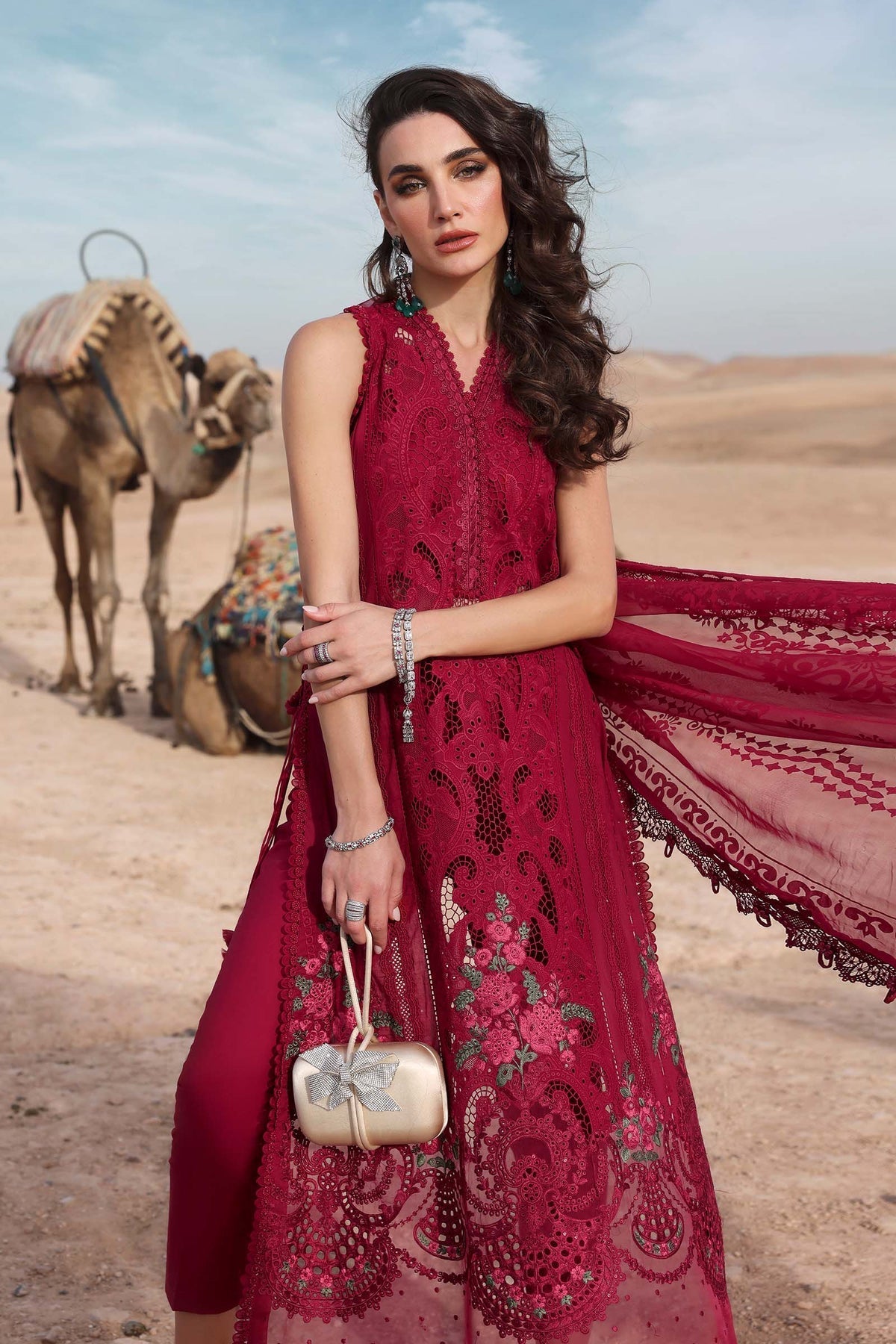 Maria B | Luxury Lawn 25 | D-2504-A - House Of Hania
