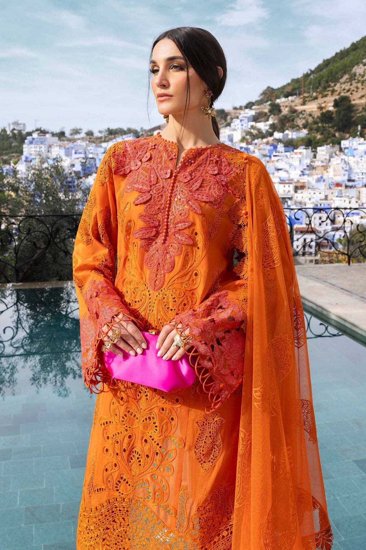 Maria B | Luxury Lawn 25 | D-2505-B - House Of Hania