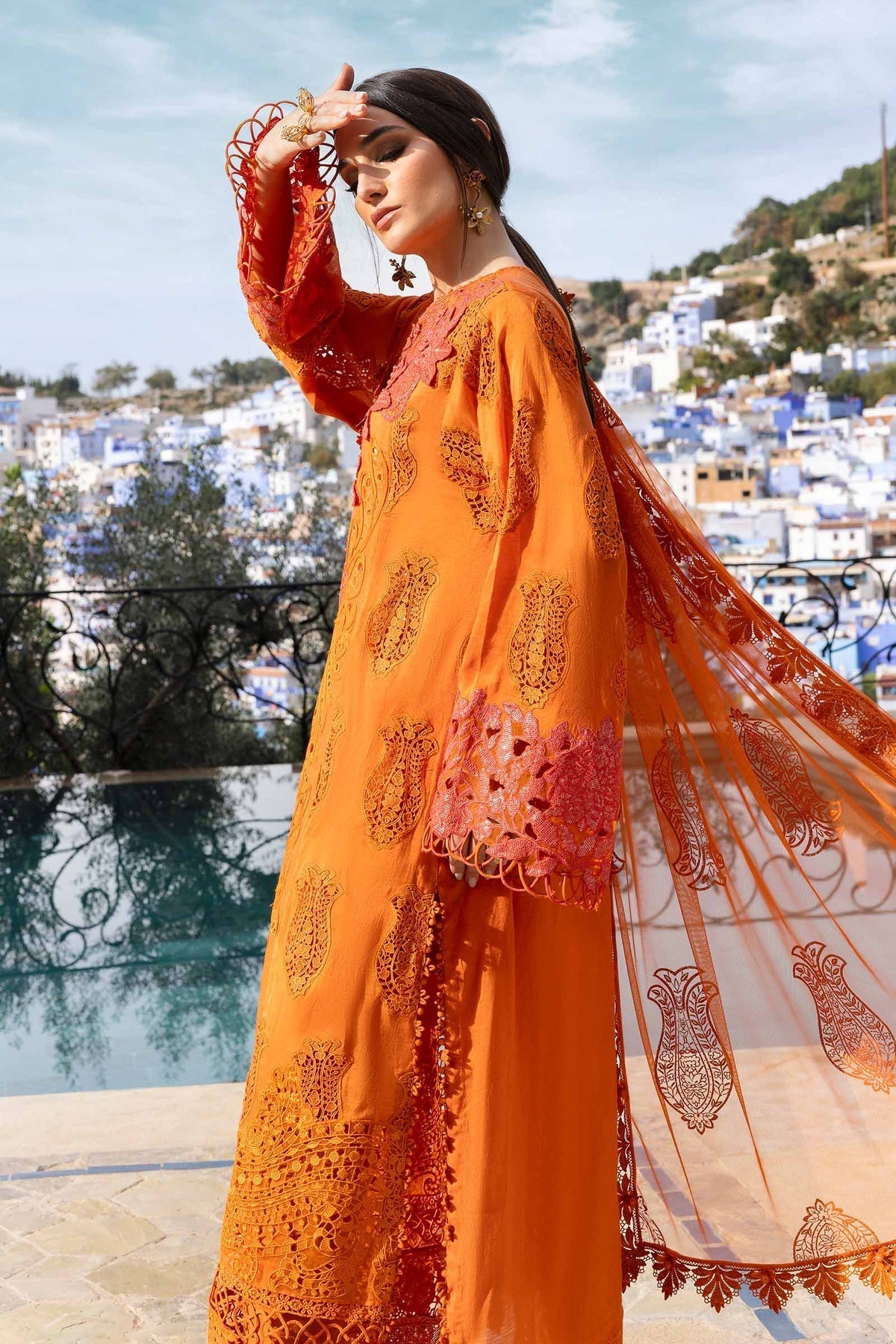 Maria B | Luxury Lawn 25 | D-2505-B - House Of Hania