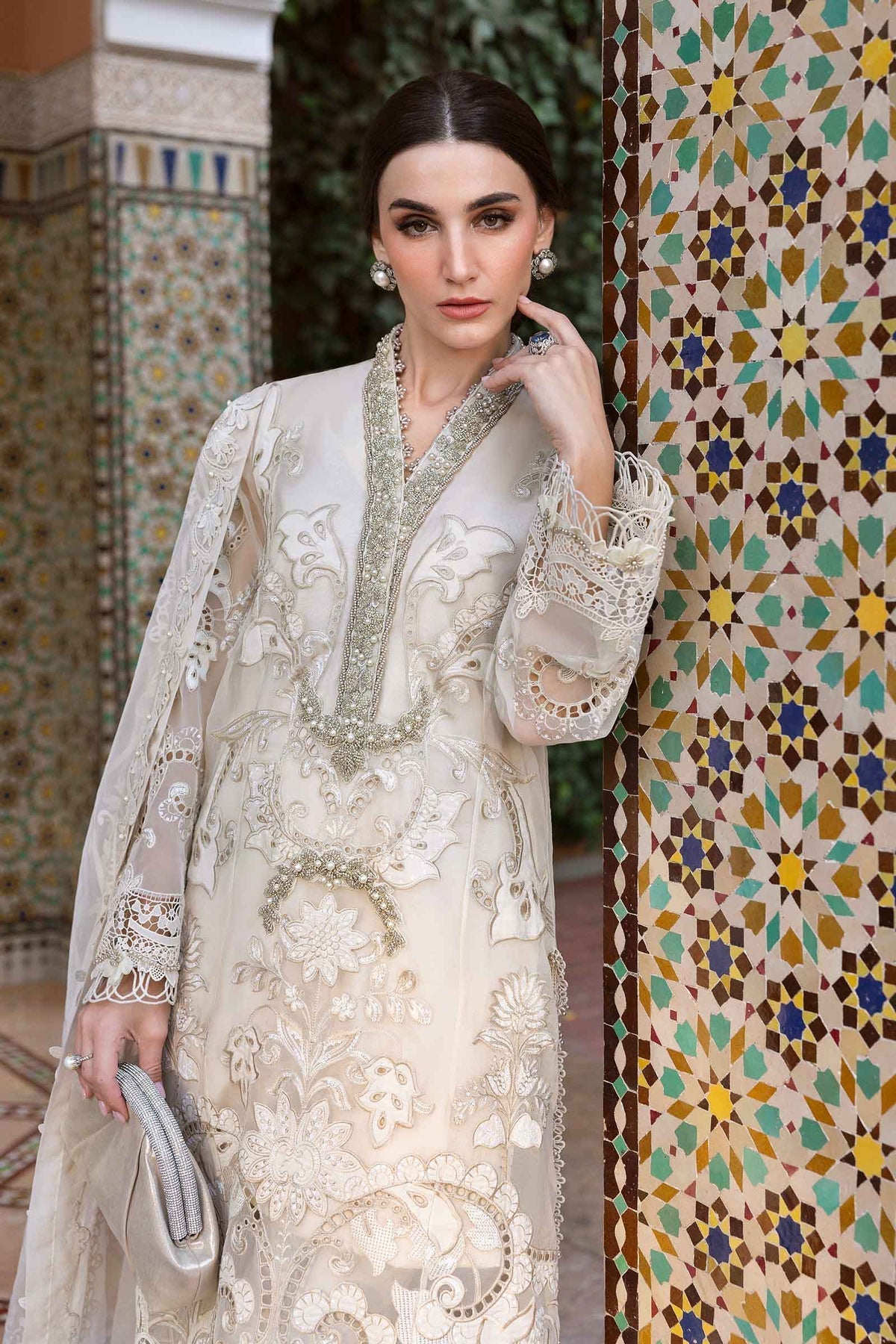 Maria B | Luxury Lawn 25 | D-2506-A - House Of Hania