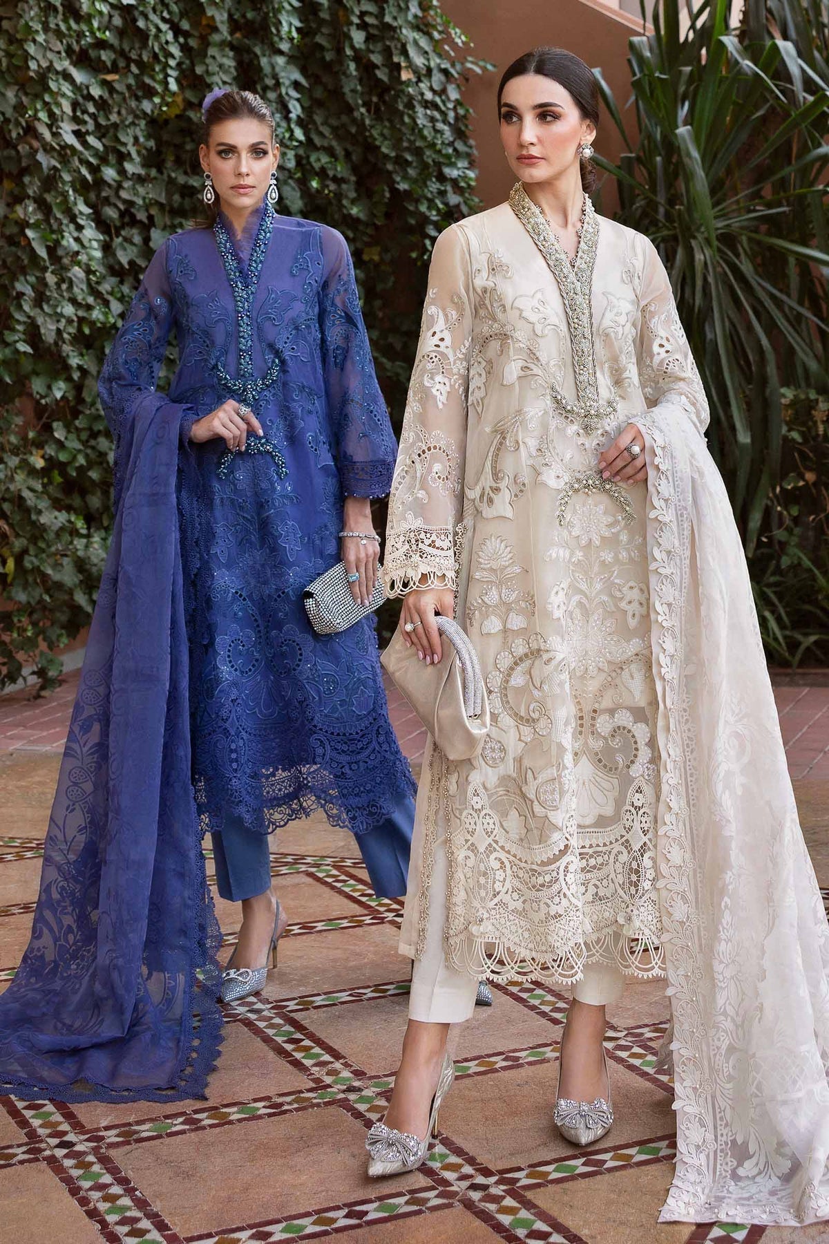 Maria B | Luxury Lawn 25 | D-2506-B - House Of Hania