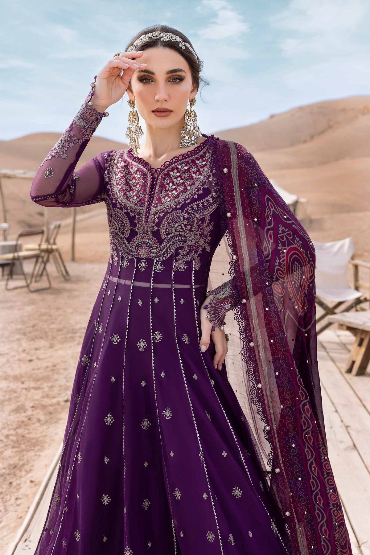 Maria B | Luxury Lawn 25 | D-2507-B - House Of Hania