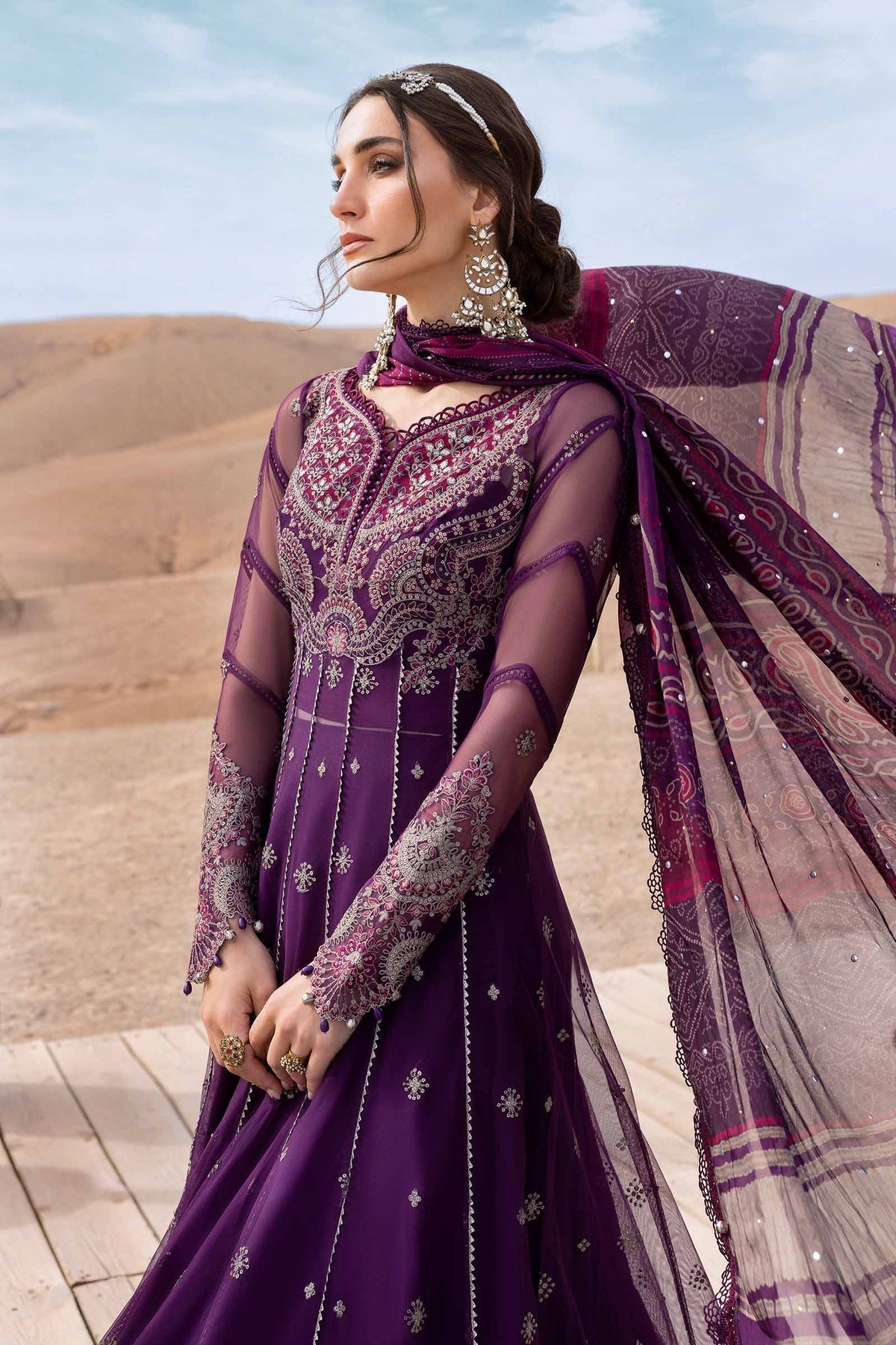 Maria B | Luxury Lawn 25 | D-2507-B - House Of Hania