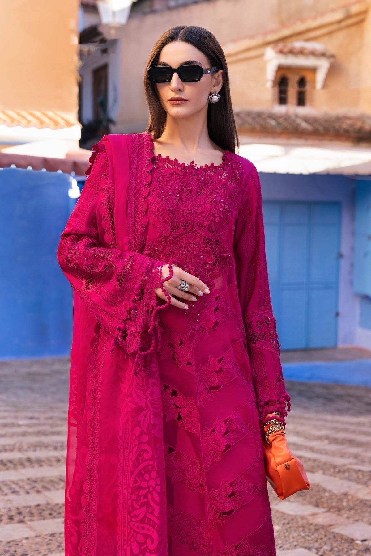 Maria B | Luxury Lawn 25 | D-2508-A - House Of Hania