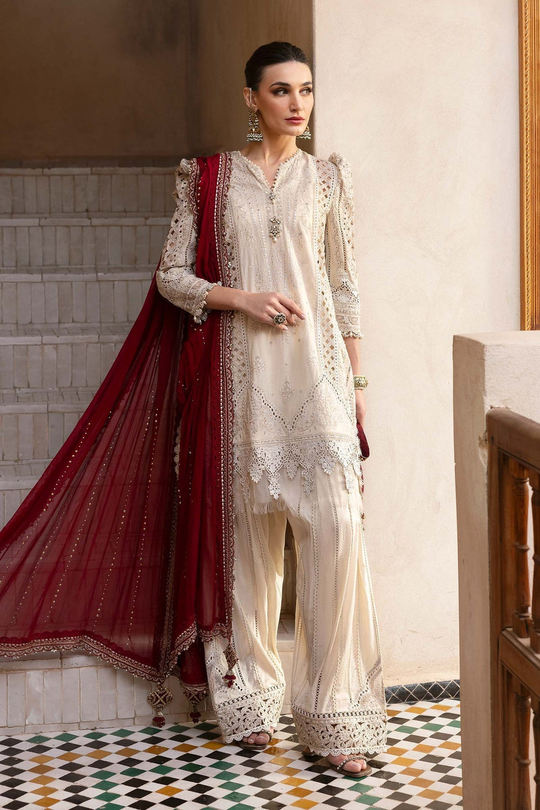 Maria B | Luxury Lawn 25 | D-2511-B - House Of Hania