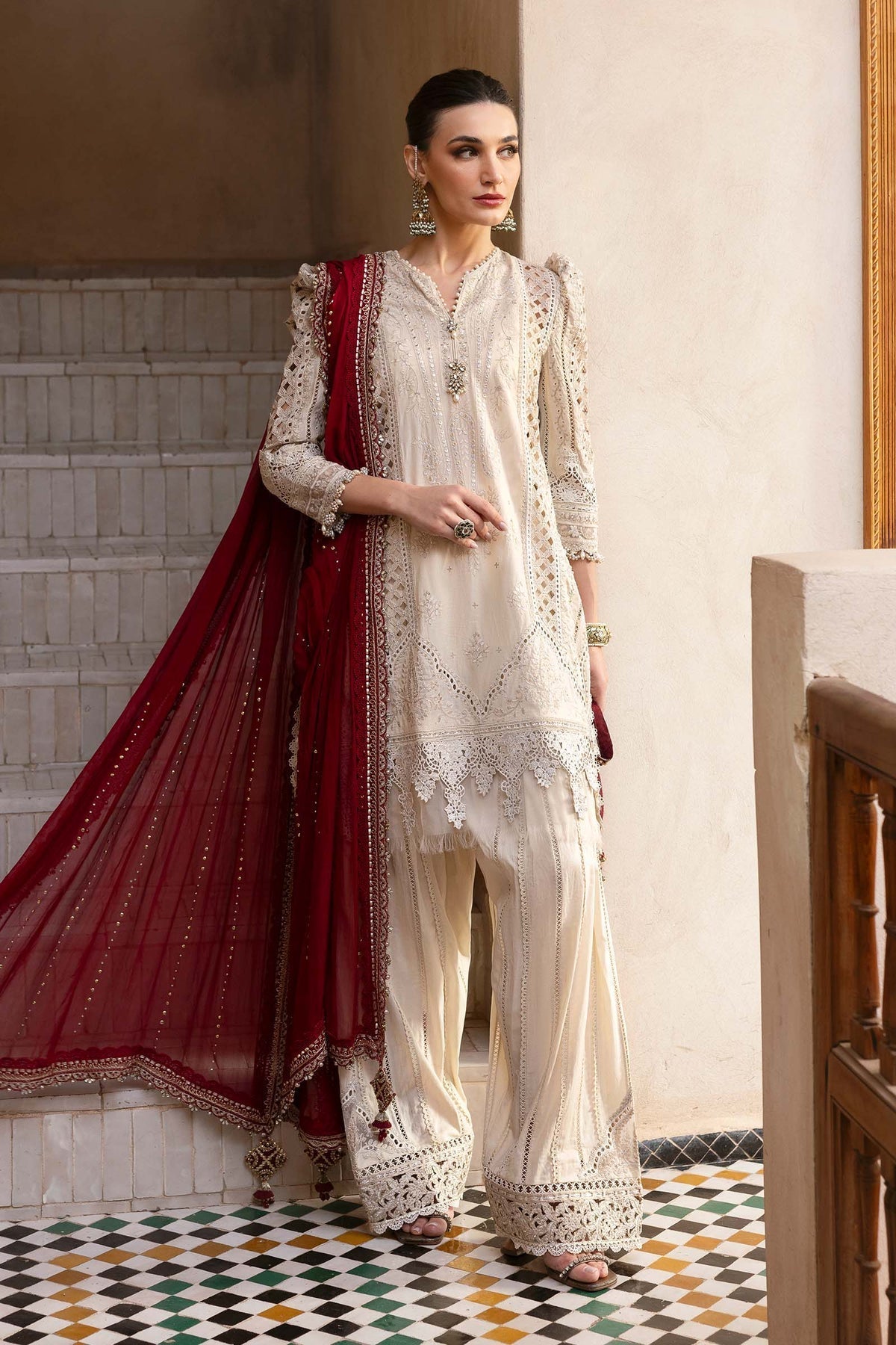 Maria B | Luxury Lawn 25 | D-2511-B - House Of Hania