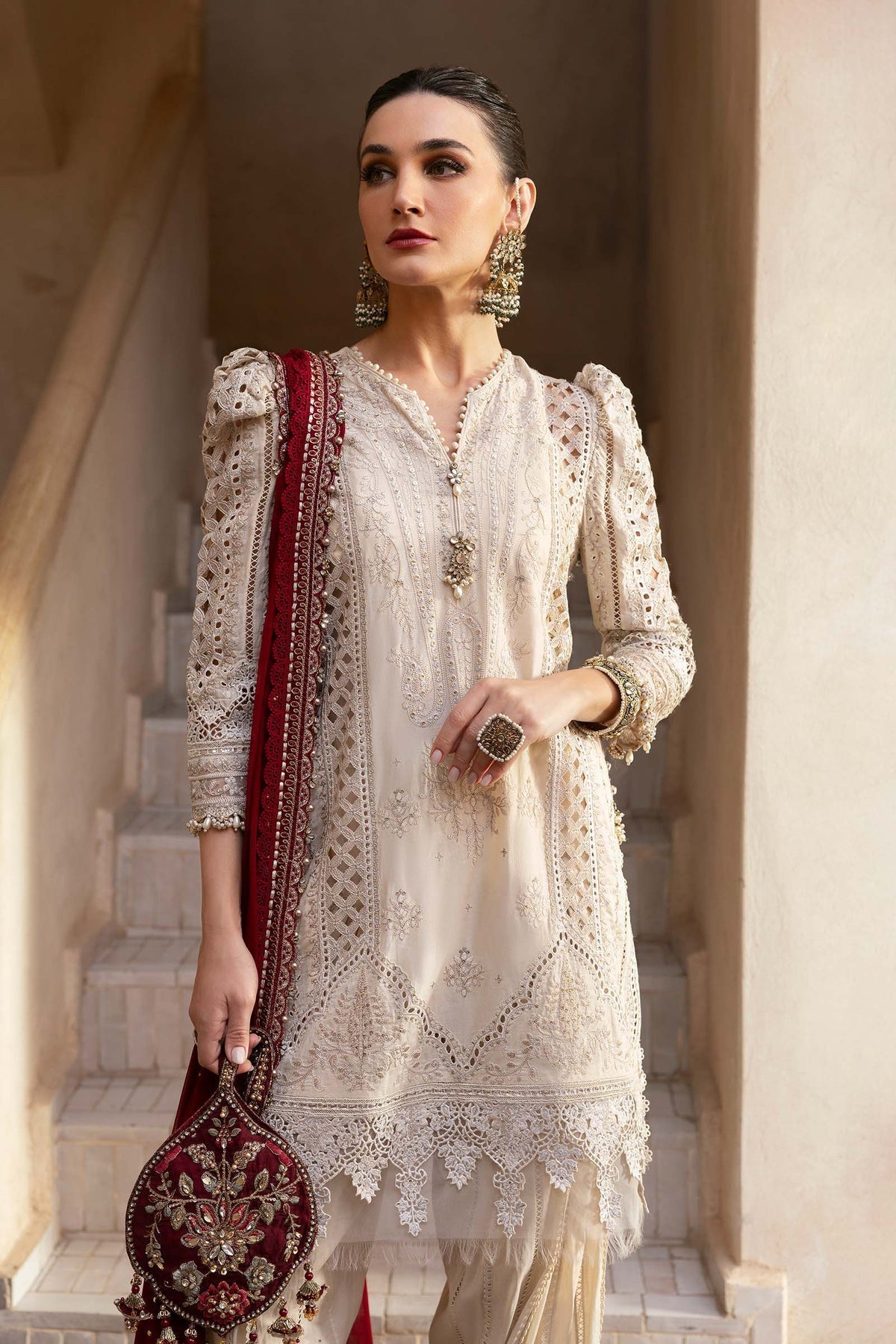 Maria B | Luxury Lawn 25 | D-2511-B - House Of Hania