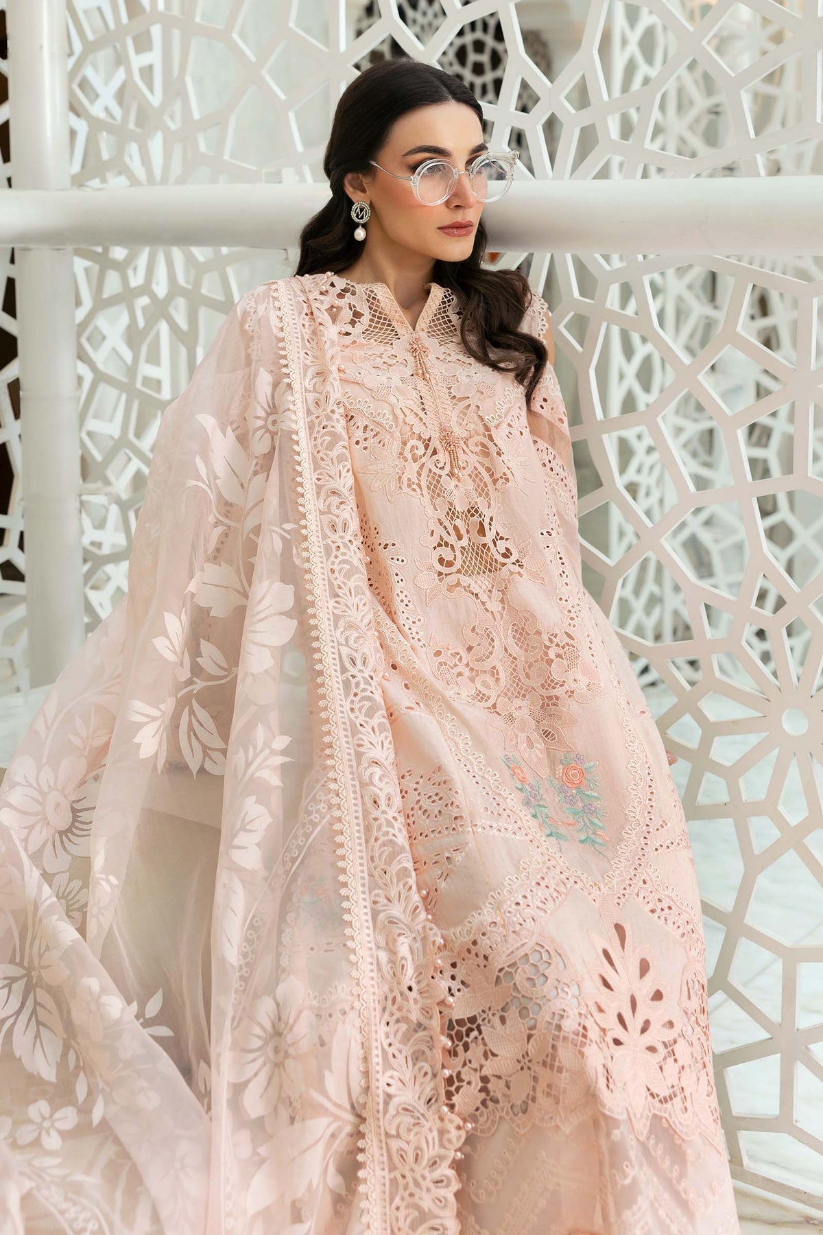 Maria B | Luxury Lawn 25 | D-2513-A - House Of Hania