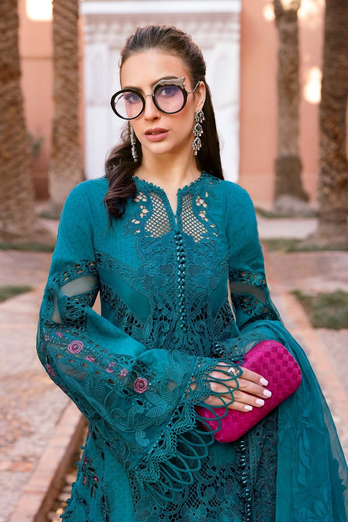 Maria B | Luxury Lawn 25 | D-2513-B - House Of Hania
