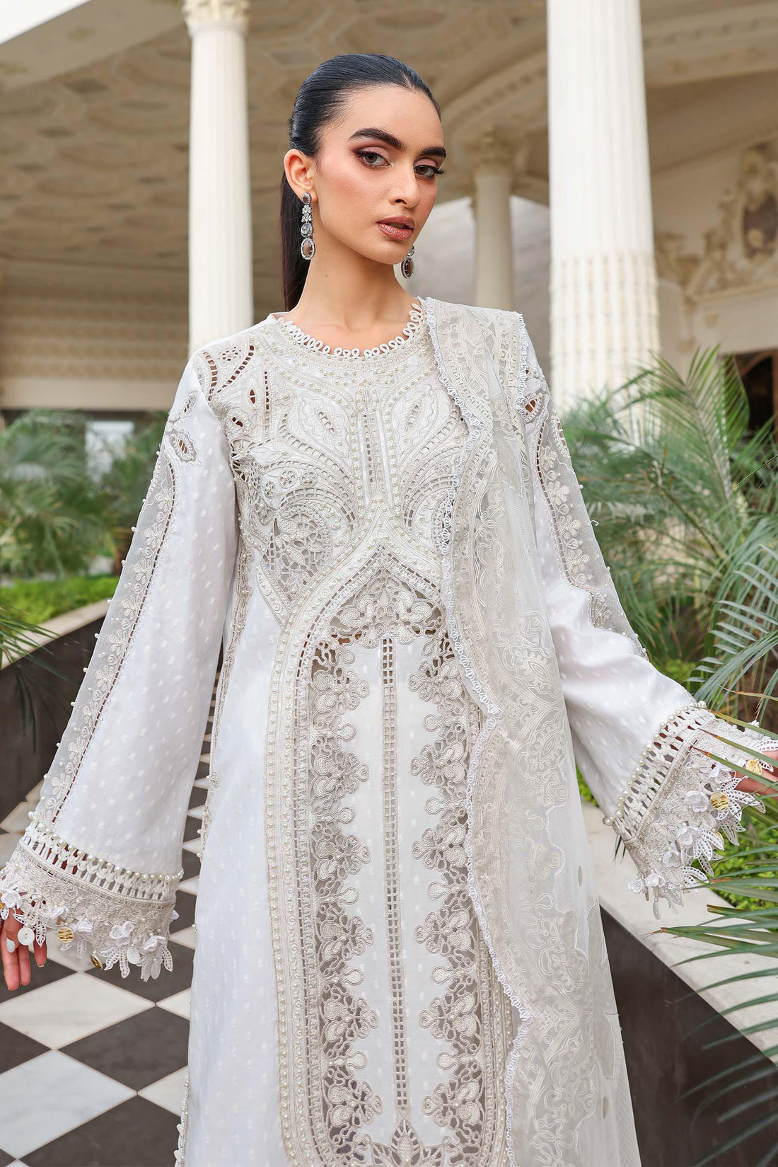 Maria B | Luxury Lawn 26 | 3 Piece Embroidered Jacquard Lawn Suit - House Of Hania