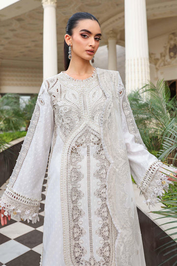 Maria B | Luxury Lawn 26 | 3 Piece Embroidered Jacquard Lawn Suit - House Of Hania
