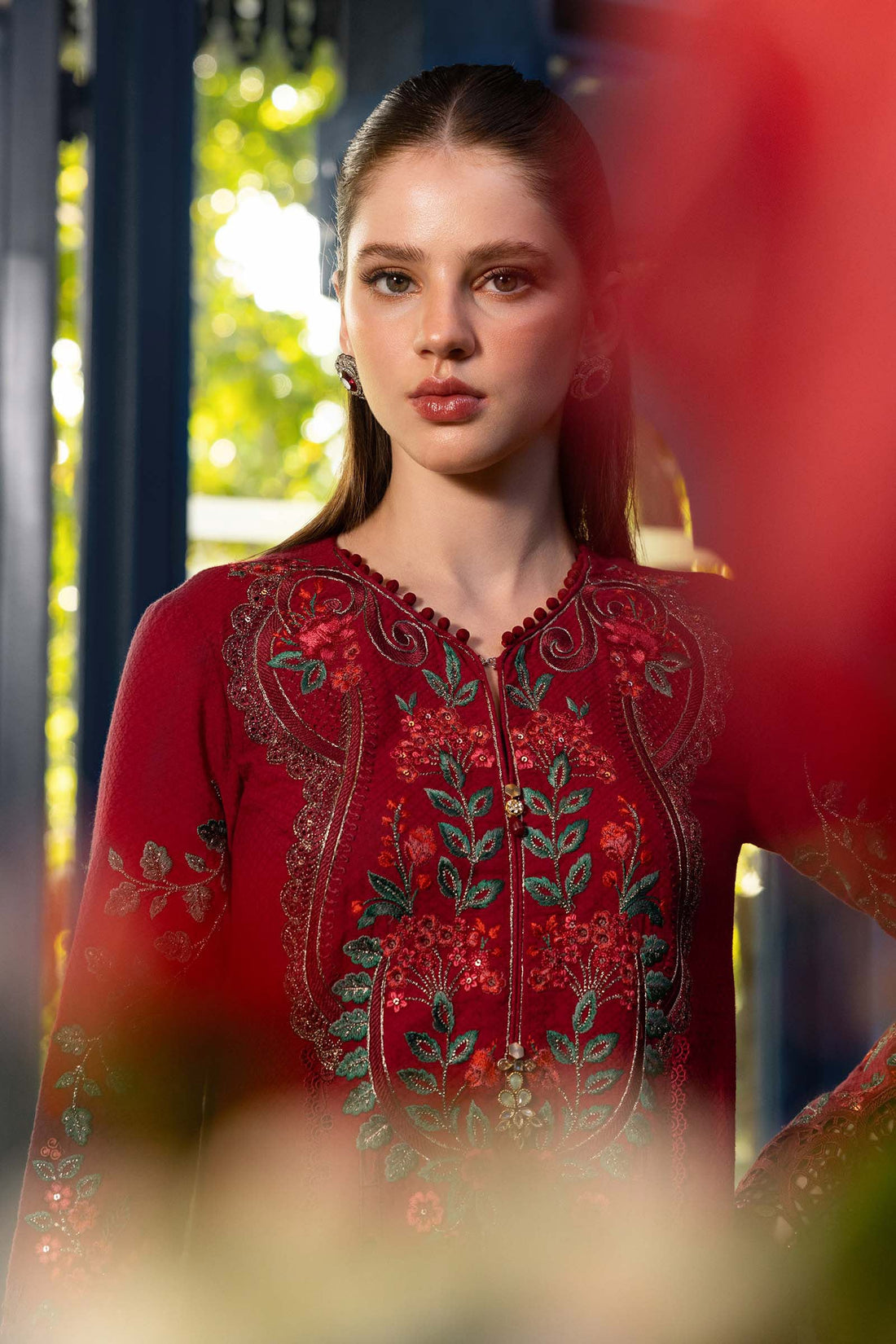 Maria B | Luxury Lawn 26 | 3 Piece Embroidered Jacquard Lawn Suit - House Of Hania