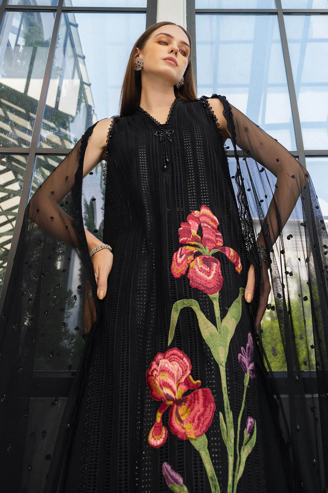Maria B | Luxury Lawn 26 | 3 Piece Embroidered Lawn Suit - House Of Hania