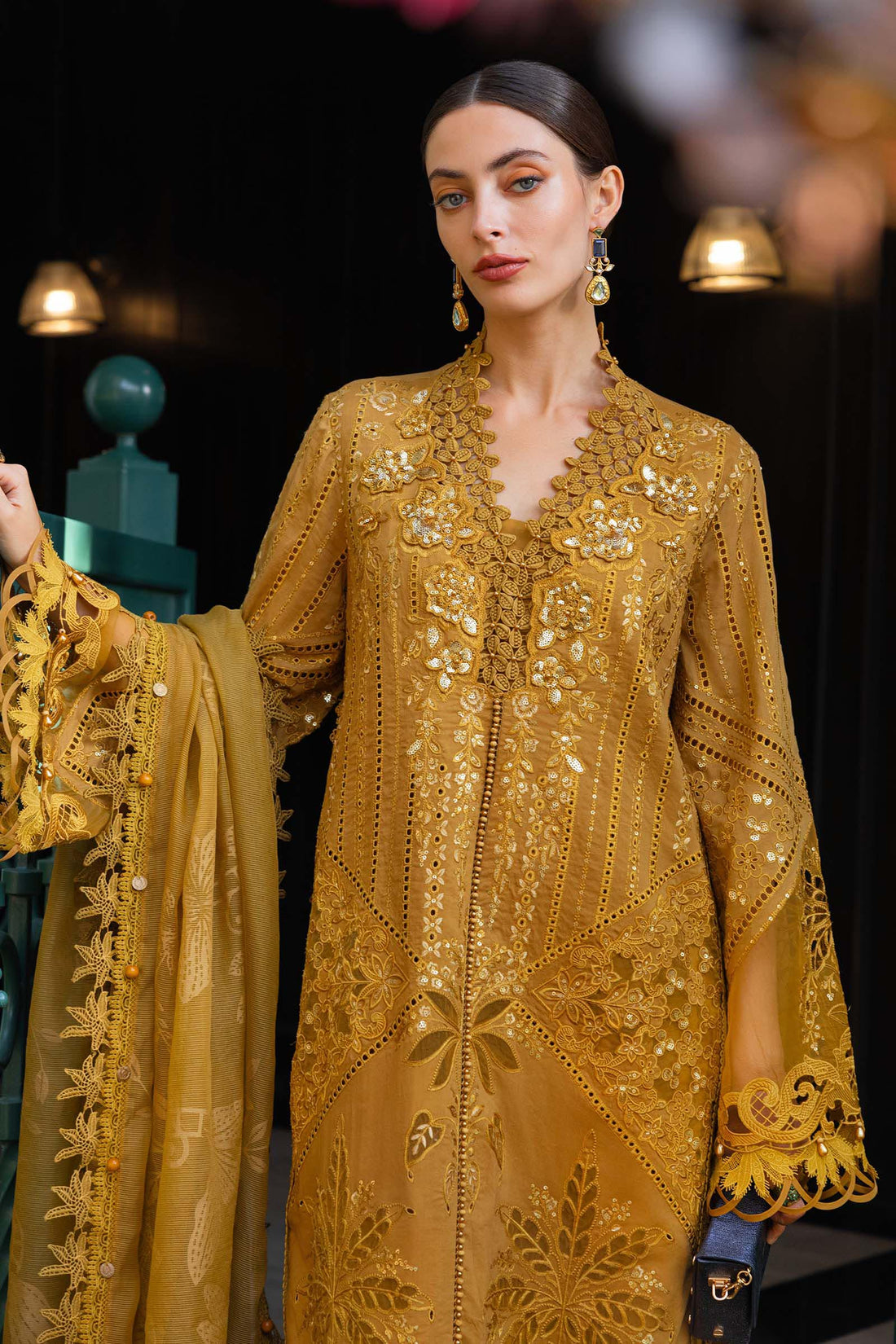 Maria B | Luxury Lawn 26 | 3 Piece Embroidered Lawn Suit - House Of Hania